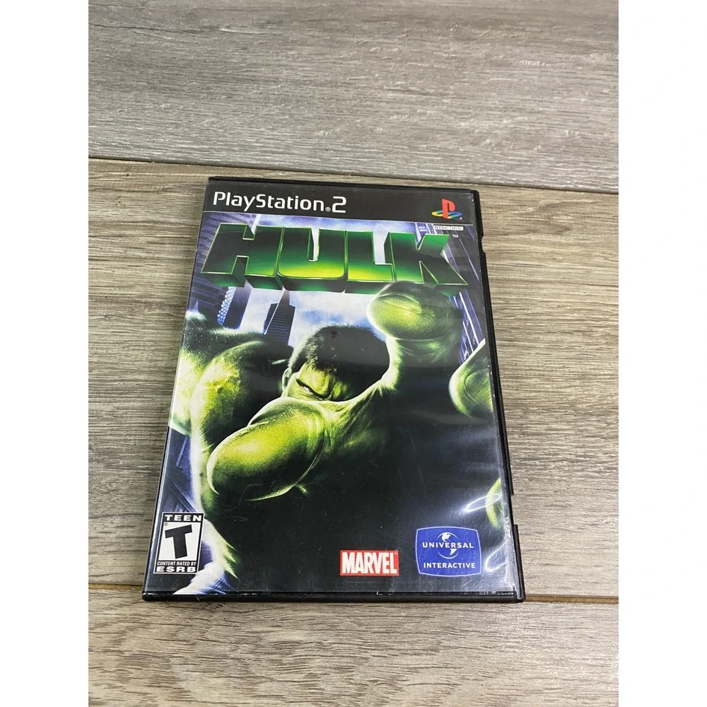 The Hulk Sony PlayStation 2 PS2 2003 Case and Manual Only No Game Marvel